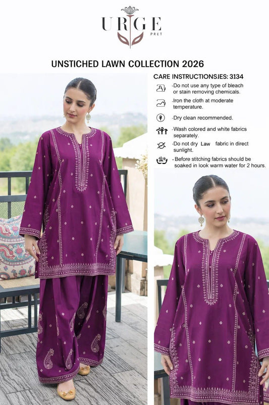 SUMMER COLLECTION 2026 > Lawn Embroidered 2pc