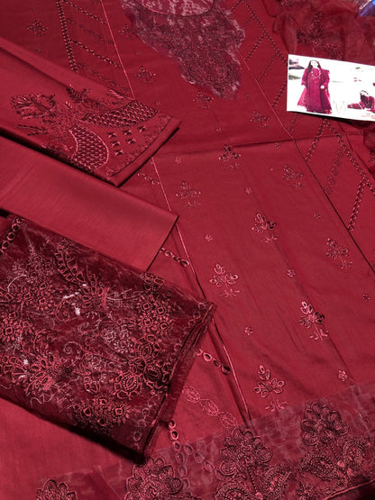 QALAMKAR  (PREMIUM LAWN)  SHIRT:  80/80 Lawn  DUPATTA: Khaadi Net TROUSER: 80/80 Lawn