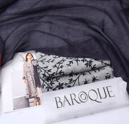 * SUMMER COLLECTION 2026 * BRAND: BAROOQUE  * FEBRIC: SWISS LAWN 3PC * PRINTED SWISS LAWN SHIRT