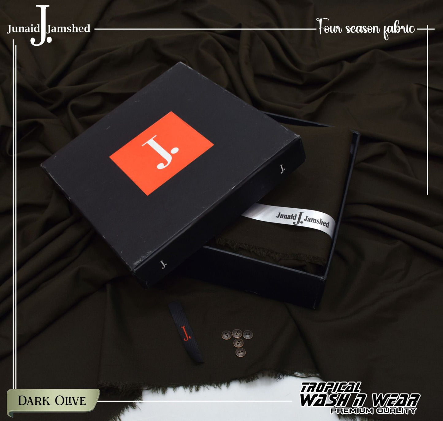 J. Junaid Jamshed  Special Tropical Four Season Wash and wear 🧶  Very Beautiful and elegant Colour scheme available   15+ colors Available   J. Same as Original Box Packing 100 %