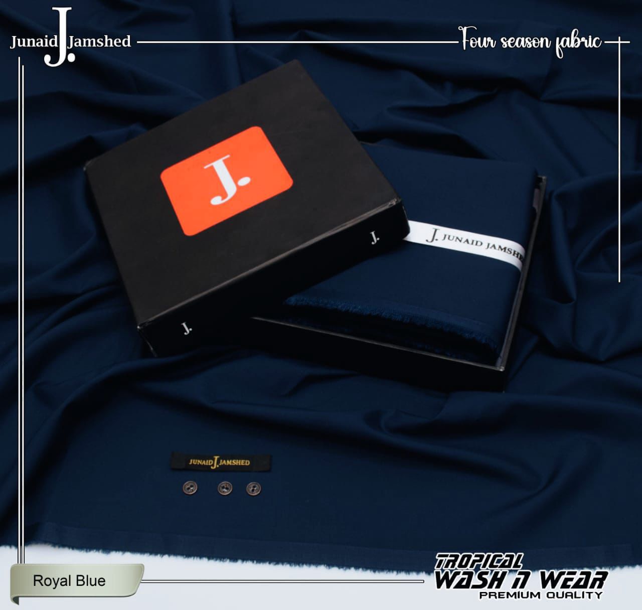 J. Junaid Jamshed  Special Tropical Four Season Wash and wear 🧶  Very Beautiful and elegant Colour scheme available   15+ colors Available   J. Same as Original Box Packing 100 %